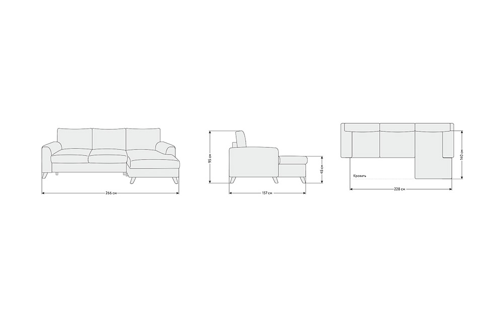 Угловые диваны - изображение №3 "Диван-кровать Боска"  на www.Angstrem-mebel.ru