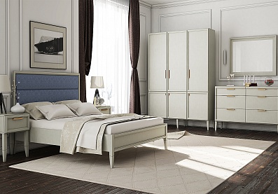 Спальня Чарли 2, тип кровати Комбинированные, цвет Серый агат